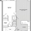 Floor plan: 1 Bed/1 Bath