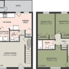 Floor plan: 3-Bed, 1-1/2-Bath Townhome