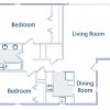 Floor plan: 2x1