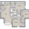 Floor plan: Three Bedroom