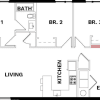Floor plan: 3 Bed 2 Bath