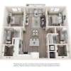 Floor plan: Two-Bedroom (B1)