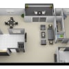 Floor plan: 1 Bedroom 1 Bath with Den