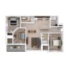 Floor plan: 3X2 M