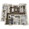 Floor plan: 2 bedroom 2.5 bath