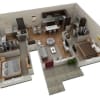 Floor plan: 2 BR Grand Courtyard Garage
