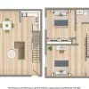 Floor plan: 2 Bedroom Duplex