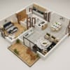 Floor plan: 1x1