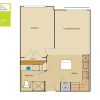 Floor plan: 1 Bed/1 Bath (252aa2)