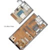 Floor plan: 2x2 UL