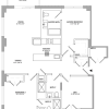 Floor plan: 2 Bed/3 Bath Den-01-10-PH