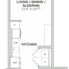 Floor plan: Studio - Alula - E04
