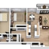 Floor plan: 2 Bedroom 2 Bathroom