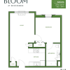 Floor plan: One bedroom, One Bathroom