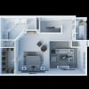 Floor plan: 1x1