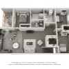 Floor plan: Flat 3 Bedroom 2 Bathroom