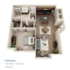 Floor plan: 1x1A