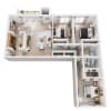 Floor plan: 3 Bedroom