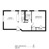 Floor plan: 1 Bedroom, 1 Bath