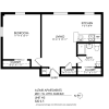 Floor plan: 1 Bedroom