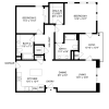 Floor plan: 2BD, 2BTH B5.1