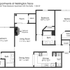 Floor plan: 3BR 2BA (1250sf)