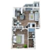Floor plan: 576 1 Bed 1 Bath - Renovations