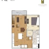 Floor plan: A2 1 BR / 1 BA