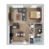 Floor plan: Studio Renovated