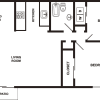 Floor plan: 2 Bed 1 Bath