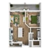 Floor plan: A2 80%