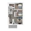 Floor plan: 2X1 Upgrade