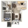 Floor plan: One Bedroom