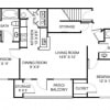 Floor plan: 2 Bed 2 Bath