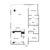 Floor plan: Three Bed Two Bath - A