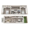 Floor plan: 2 Bed Willow Townhome Middle Unit
