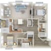Floor plan: B2-1215