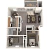 Floor plan: Two Bedroom Apartment