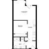 Floor plan: A-12 One Bedroom