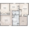 Floor plan: Millstone 3 Bedroom