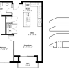 Floor plan: 1 Bed/1 Bath