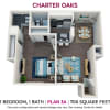 Floor plan: One Bedroom Plan 3A