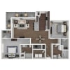 Floor plan: The Prestwyck - Workforce Housing