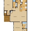 Floor plan: 2 Bedroom 2 Bath