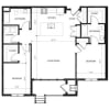 Floor plan: 2 Bed 2 Bath
