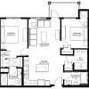 Floor plan: Two Bedroom B