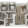 Floor plan: 2A Deluxe