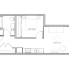 Floor plan: Open 1x1 - B1
