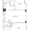 Floor plan: 1,155 sq. ft. (B)