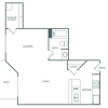 Floor plan: Studio (545 SF)